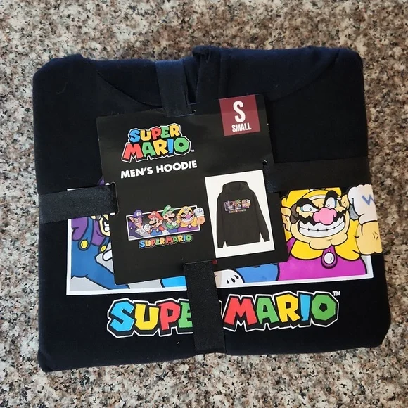 Super Mario Men's Hoodie "all the bros" - Picture 2 of 4